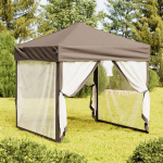 Proginė palapinė su &scaron;oninėmis sienomis, taupe, 2x2m