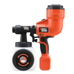 Elektrinis dažų purk&scaron;tuvas Black&Decker HVLP200, 400 W, be akumuliatoriaus ir įkroviklio