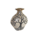 Vaza DKD Home Decor, Medis/Stiklas, (30 x 15 x 33,5 cm), rusvai gelsva/degto molio/juoda
