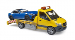 Autovežis su rodsteriu MB Sprinter Bruder 1:16