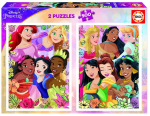 Dėlionės Educa Disney Princess, 2x500 detalių
