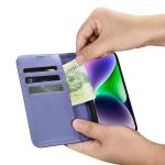 Odinis dėklas su atvartu iPhone 14 Plus, &scaron;viesiai violetinis