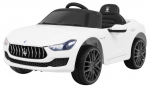 Vienvietis vaiki&scaron;kas elektromobilis Maserati Ghibli, baltas