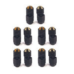 5 poros auk&scaron;tos kokybės MT60 jungčių, 3,5 mm ESC ki&scaron;tukas, vyri&scaron;kas-vyri&scaron;kas, modelio RC Lipo akumuliatoriaus jungtys, juodos spalvos metalas Nikel