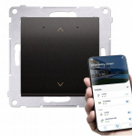 Simon 54 Go Wi-fi valdiklis žaliuzėms, ritininėms užuolaidoms, Antracito matinis