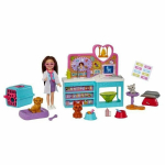 Vaiki&scaron;ka veterinarijos klinika su lėle Barbie Chelsea