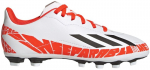 Futbulo bateliai berniukams Adidas, balti