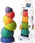 Sensorinė piramidė Hencz Toys, 6d.