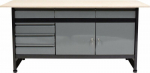 Darbo stalas Vorel 58456 1700x600x840 mm, 6 stalčiai, užrakinama spintelė