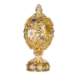Faberge stiliaus raižytas kiau&scaron;inis su gėlėmis ir drugeliais