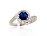 Sidabrinis žiedas Diamond Sky "Comet II" DS01G374