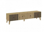 Tv staliukas Intermeble Berlin RTV 180 2K, ruda