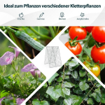Costway 2 dalių Green Garden Trellis atrama vijokliniams augalams 122 x 86 cm