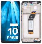 LCD + jutiklinis ekranas Xiaomi REDMI 10 PRIME, REDMI 10 (21061119DG, 21061119AG) (Restauruotas) Rėmelis juodas