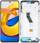 Originalus LCD + jutiklinis ekranas Xiaomi Poco M4 Pro 5G (restauruotas) Rėmelis juodas