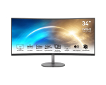 MSI PRO MP341CQDE 34" UltraWide Quad HD Prabangus Verslo Monitorius su AMD FreeSync ir Garsiakalbiais, Juodas