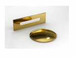 Vonia Besco Amber Glam Silver, 170 x 80 cm, su auksiniais dangteliais