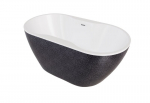 Vonia Besco Navia Glam Graphite, 140 x 75 cm, su baltais dangteliais