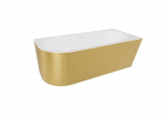 Vonia Besco Zoya Glam Gold, 170 x 80 cm, de&scaron;ininė, su baltais dangteliais