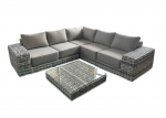 Lauko baldų komplektas VEGA CAFFE Corner, Light Grey