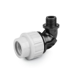 Jungtis alkūnė Bradas PE vamzdžiams 20mm/1/2" i&scaron;or.sr., PN16