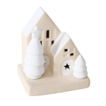 Akmens masės namų dekoracija su LED ap&scaron;vietimu, 10,5 cm