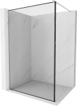 Walk-in du&scaron;o sienelė Mexen Kioto, Brushed nickel, juodas ra&scaron;tas, 70 x 200 cm