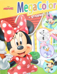 MEGA COLOR DISNEY SPALVŲ KOLEKCIJA Su lipdukais Minnie Mause Daisy 128 puslapių