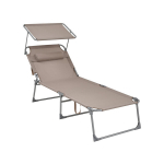 Poilsio lova, SONGMICS, 71 x 200 x 38 cm, Taupe.
