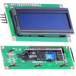 LCD ekranas I2C 2x16 &ndash; Suderinamas su HD44780, Mažos energijos sąnaudos, Mėlynas foninis ap&scaron;vietimas