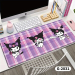 I&scaron;orinis kietasis diskas Sanrio Kuromi didelė pelės kilimėlis - neslystanti guminė bazė., Kulomi-2