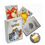 Sidabrinė Pokemon kortų kaladė 52vnt. TCG Silver - Limited Edition