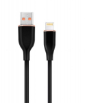 Gembird Lightning į USB kabelis 1.5m CC-USB2S-AM8PM-1.5M-BK, juodas, USB 2.0 1, Lightning 1