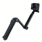 Trisluoksnė asmenukių lazda trikojis GoPro ir DJI Osmo kameroms.