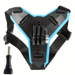 &Scaron;almo laikiklis, motociklininko kamera ir telefono laikiklis.,  Mėlyna