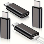 4 vnt. adapterių rinkinys iPhone USB-C, Juoda