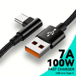 USB C greito įkrovimo laidas, Juoda