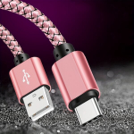 120W greito įkrovimo USB-C laidas,  Rožinis