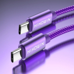 USB C įkrovimo laidas 60W, Violetinė