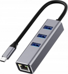 Usb-c Hub 3xusb 3.0 + Ethernet Rj45