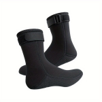 Unisex 3MM Neopreno Nardymo Kojinės, Neslystančios &Scaron;iltos Kojinės, Juoda
