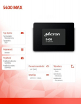 Micron 5400 MAX - SSD diskas 480 GB SATA III 6Gb/s, 2.5", 520/540 MB/s, 60 mėn. garantija, AES 256-bitų saugumas