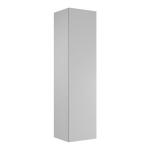 Vonios spintelė Besco Akya Classic, 33x30x130 cm, balta