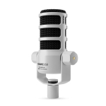 Mikrofonas - R&Oslash;DE PodMic USB Dinaminis Mikrofonas Podcastams - Baltas