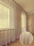 Dieninė užuolaida su siuvinėjimu 400x210 cm,pieni&scaron;ka