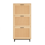 Prie&scaron;kambario spinta 60x24x127cm., &scaron;viesiai rudos/juodos spalvos