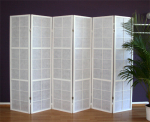 Kambario Skirtuvas, Paravent Shoji, 175x264 cm, Baltas