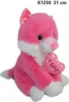 Mink&scaron;tas žaislas katytė su &scaron;irdimi, 21 cm