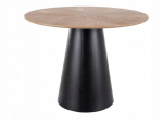 Stalas Signal Meble Angel, 100x100 cm, rudas/juodas