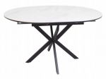 Gaston keraminis 100 cm apvalus i&scaron;traukiamas valgomojo stalas &ndash; juodas